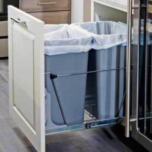 Cabinet pull out recycling bin