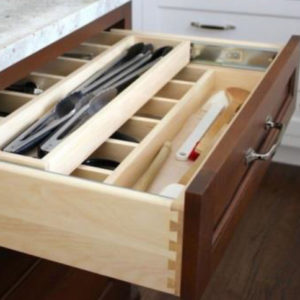 Stacked Drawer for kitchen cabinets
