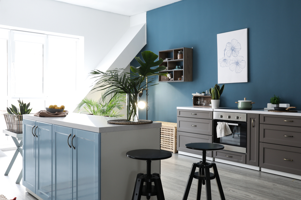 Kitchen with a Pop of Color